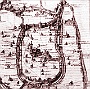 mappa Padova all'epoca dei Carraresi